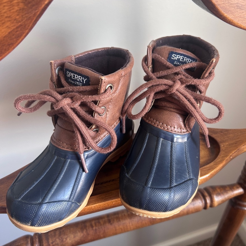 Sperry Kids' Navy and Brown Boots